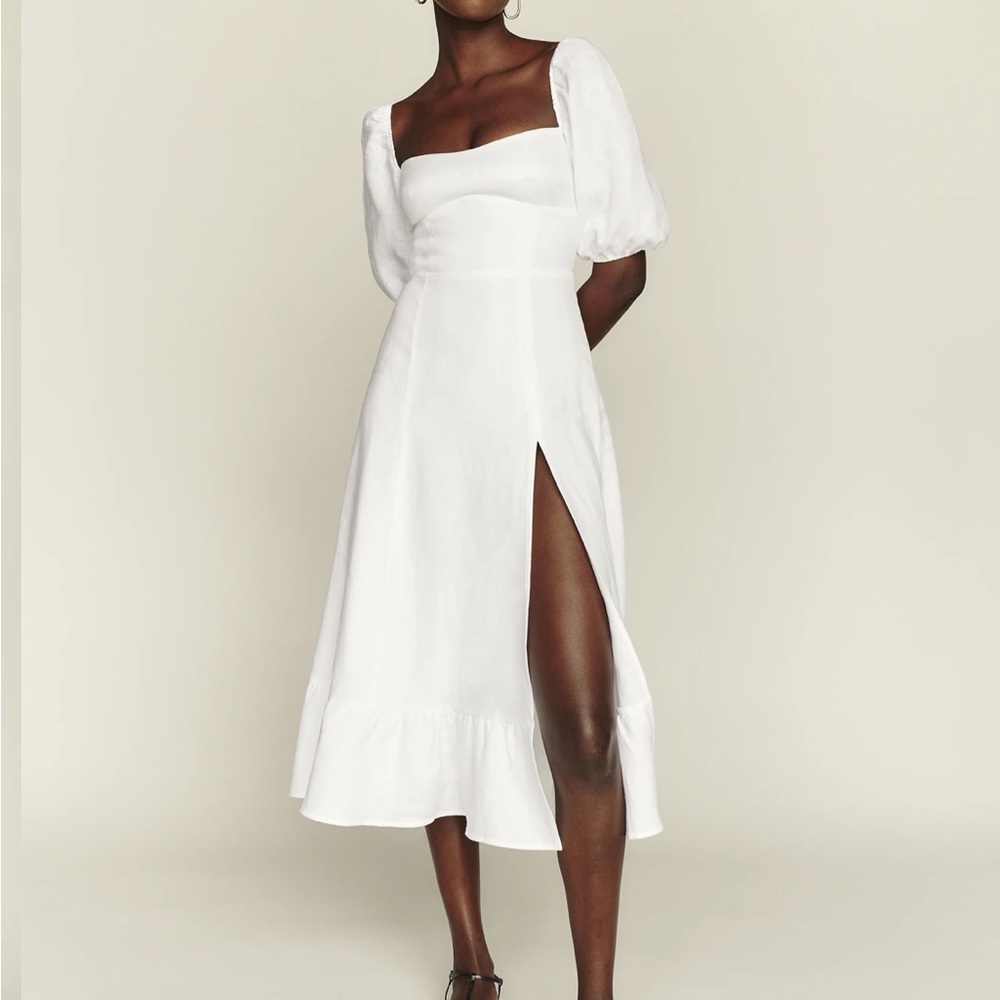 REFORMATION Beligium Linen Dress
